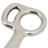 Horse Breaking Bit Stainless Steel 125mm Jointed Mouth Bit Equipment with Turn Cheek for Training