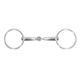 Horse Snaffle Bit Stainless Steel Horse Mouth Bit Jointed Chewing Mouth Roller 135mm