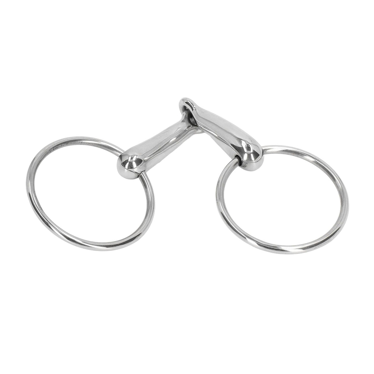 Horse Snaffle Bit Stainless Steel Horse Mouth Bit Jointed Chewing Mouth Roller 135mm