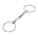 Horse Snaffle Bit Stainless Steel Horse Mouth Bit Jointed Chewing Mouth Roller 135mm
