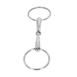 Horse Snaffle Bit Stainless Steel Horse Mouth Bit Jointed Chewing Mouth Roller 135mm