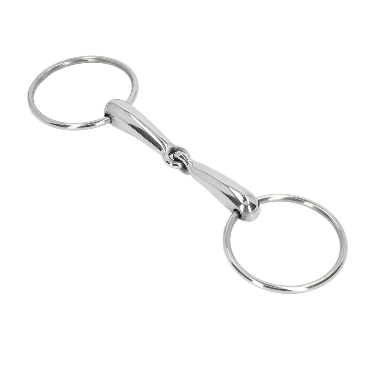 Horse Snaffle Bit Stainless Steel Horse Mouth Bit Jointed Chewing Mouth Roller 135mm