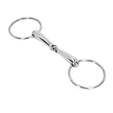Horse Snaffle Bit Stainless Steel Horse Mouth Bit Jointed Chewing Mouth Roller 135mm