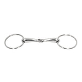 Horse Snaffle Bit Stainless Steel Horse Mouth Bit Jointed Chewing Mouth Roller 135mm