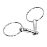 Horse Snaffle Bit Stainless Steel Horse Mouth Bit Jointed Chewing Mouth Roller 135mm