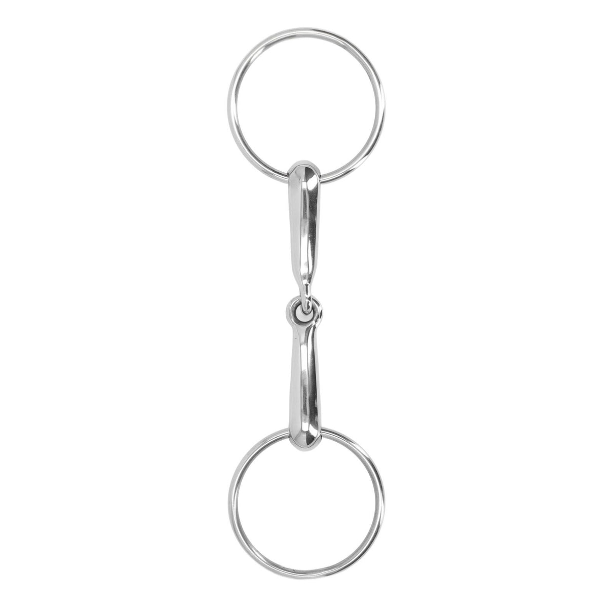 Horse Snaffle Bit Stainless Steel Horse Mouth Bit Jointed Chewing Mouth Roller 135mm