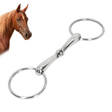 Horse Snaffle Bit Stainless Steel Horse Mouth Bit Jointed Chewing Mouth Roller 135mm - Extra Image