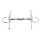 135mm Horse Mouth Bit Stainless Steel Horse Cheek Snaffle for Cultivation Outdoor Gift - Top-Down View