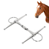 135mm Horse Mouth Bit Stainless Steel Horse Cheek Snaffle for Cultivation Outdoor Gift - Extra Image