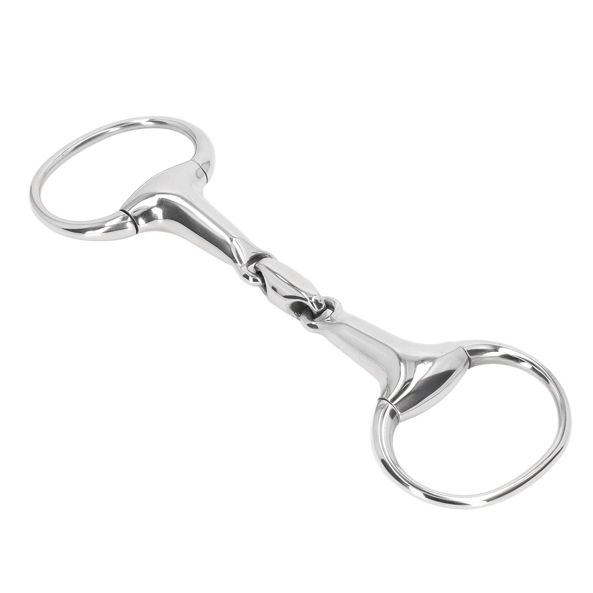 Horse Gag Ring Snaffle Bite Stainless Steel 125mm Loose Oval Link Mouthpiece Horse Training Equipment