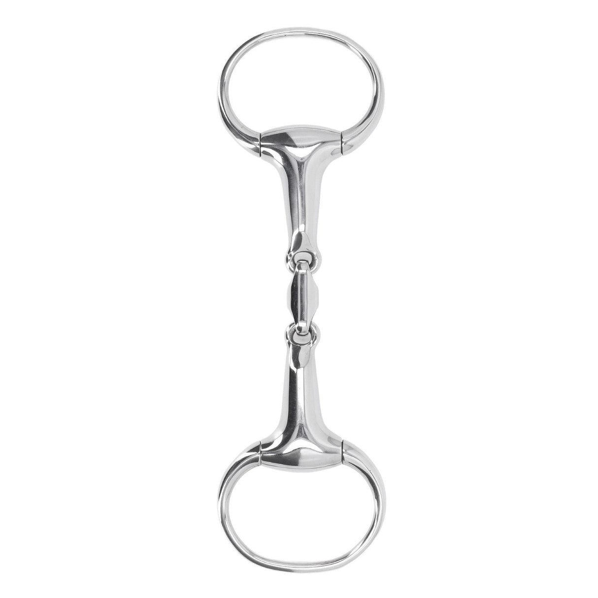 Horse Gag Ring Snaffle Bite Stainless Steel 125mm Loose Oval Link Mouthpiece Horse Training Equipment