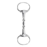 Horse Gag Ring Snaffle Bite Stainless Steel 125mm Loose Oval Link Mouthpiece Horse Training Equipment