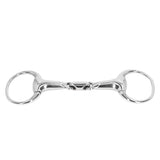 Horse Gag Ring Snaffle Bite Stainless Steel 125mm Loose Oval Link Mouthpiece Horse Training Equipment