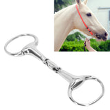 Horse Gag Ring Snaffle Bite Stainless Steel 125mm Loose Oval Link Mouthpiece Horse Training Equipment