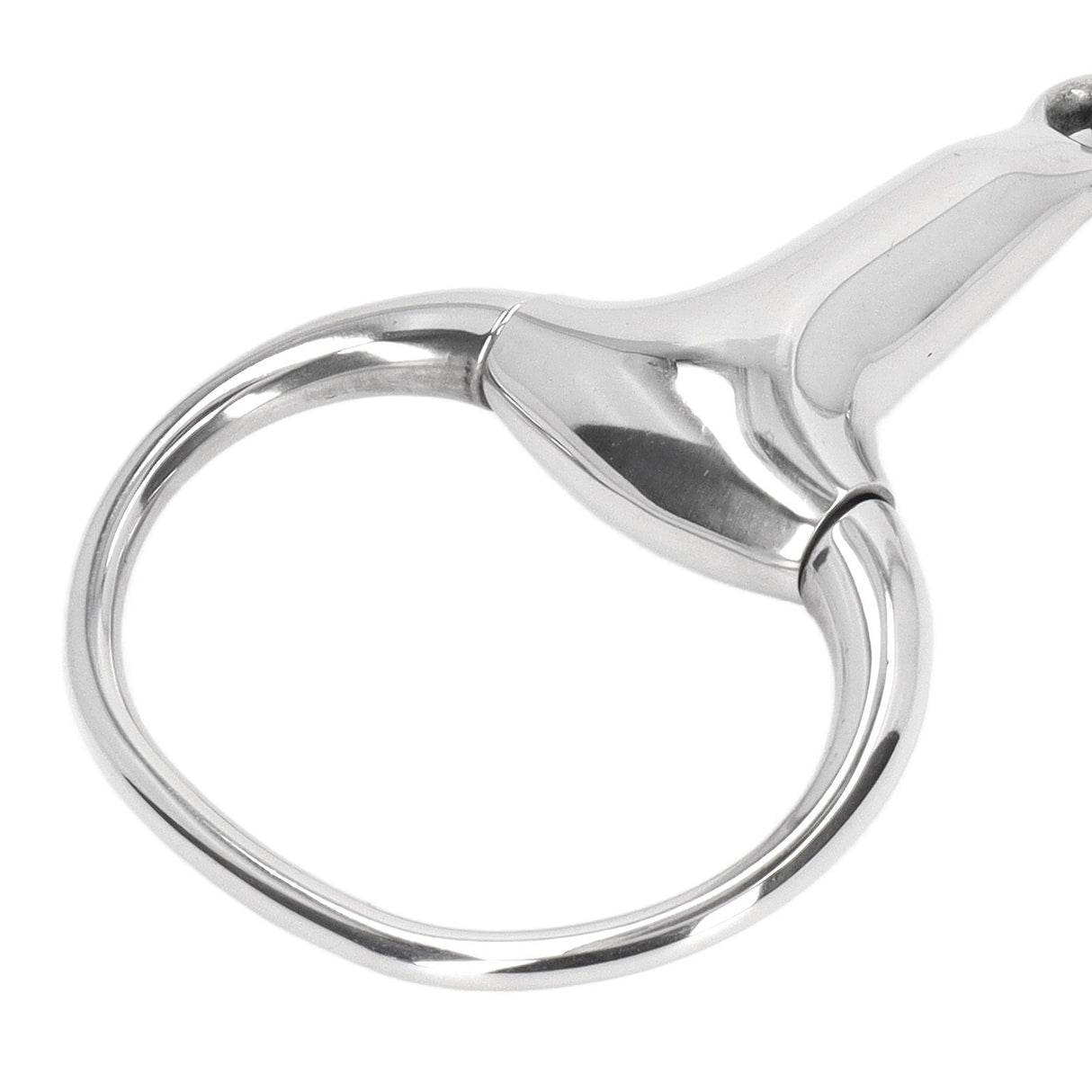 Horse Gag Ring Snaffle Bite Stainless Steel 125mm Loose Oval Link Mouthpiece Horse Training Equipment