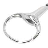 Horse Gag Ring Snaffle Bite Stainless Steel 125mm Loose Oval Link Mouthpiece Horse Training Equipment - Extra Image