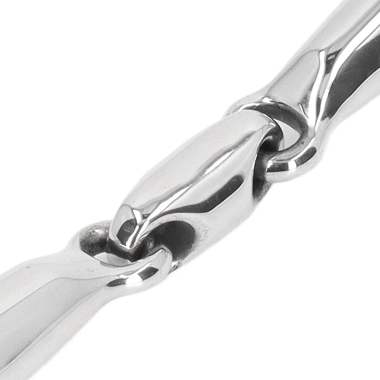 Horse Gag Ring Snaffle Bite Stainless Steel 125mm Loose Oval Link Mouthpiece Horse Training Equipment