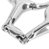Horse Gag Ring Snaffle Bite Stainless Steel 125mm Loose Oval Link Mouthpiece Horse Training Equipment - Extra Image