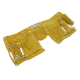 Leather Tool Belt Multiple Pockets Quick Release Buckle Wearproof Portable Leather Tool Belt Apron for Woodworking