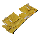 Leather Tool Belt Multiple Pockets Quick Release Buckle Wearproof Portable Leather Tool Belt Apron for Woodworking - 45-Degree Angle