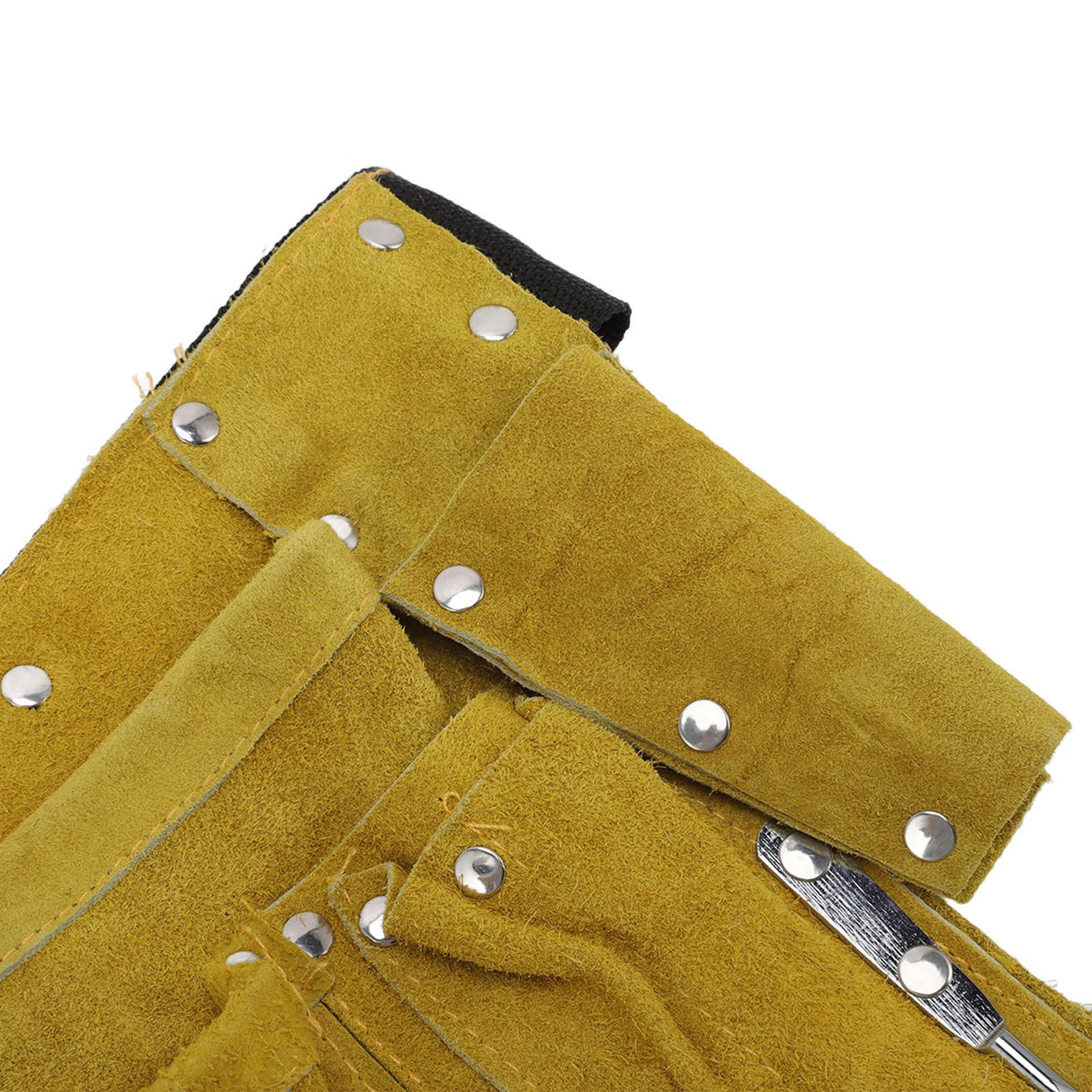 Leather Tool Belt Multiple Pockets Quick Release Buckle Wearproof Portable Leather Tool Belt Apron for Woodworking