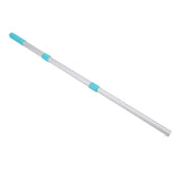 Swimming Pool Telescopic Pole 3 Sections Aluminum ABS Pool Cleaning Net Handle for Cleaning Accessory - Top-Down View