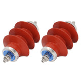 2 PCS 15KV Electric Fence Lightning Arrester Power Grid High Voltage Lightning Arresters Garden Fence Accessories 0.7cm Male Thread - Front View
