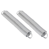 2pcs Electric Fence Spring Gates Stainless Steel 16 Feet Tension Livestock Fence Spring for Pasture - Rear View