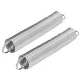 2pcs Electric Fence Spring Gates Stainless Steel 16 Feet Tension Livestock Fence Spring for Pasture - Low Angle
