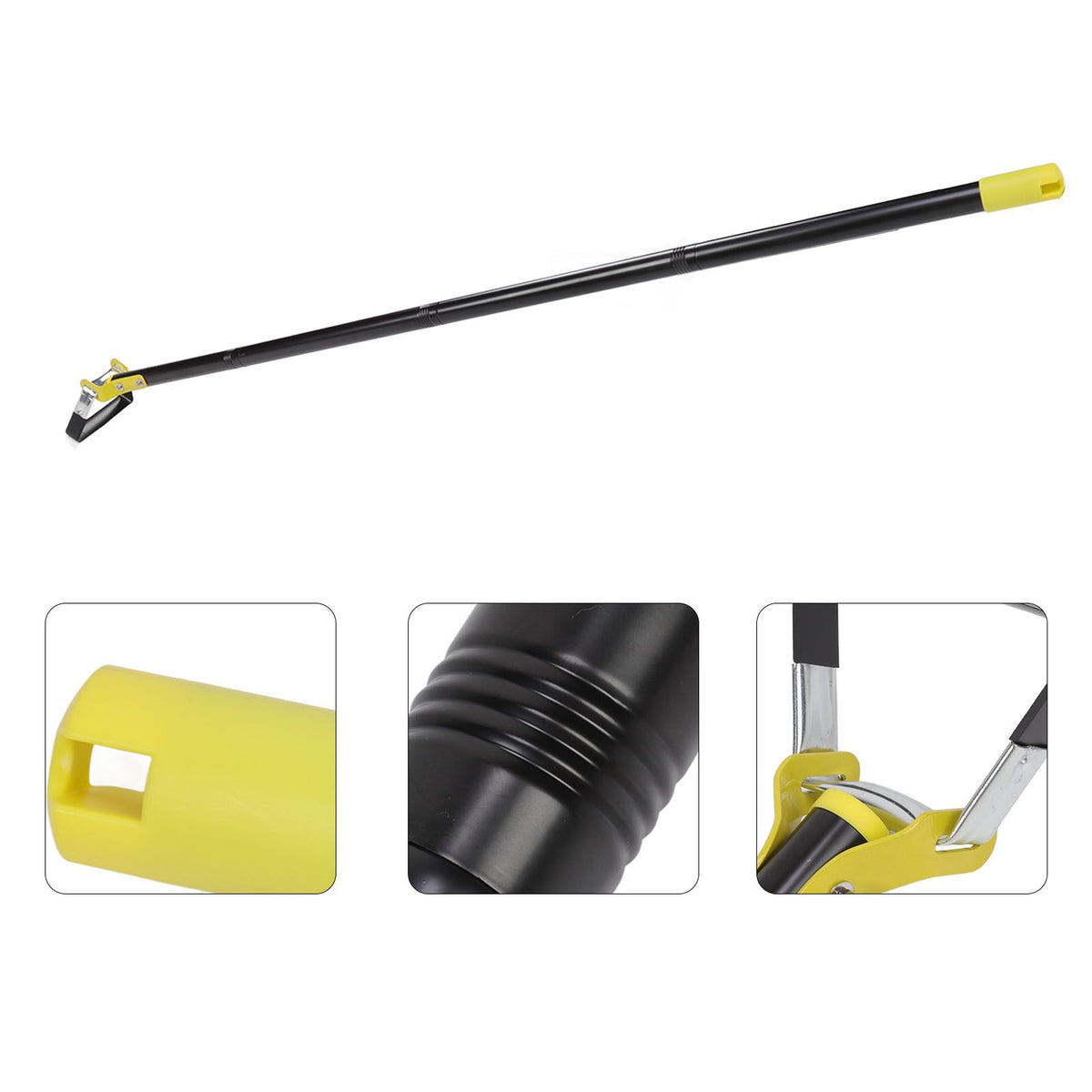 Garden Hula Hoe Adjustable Long Handle Loop Stirrup Hoe Stainless Steel Action Hoe for Gardening Weeding 3 Section