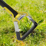 Garden Hula Hoe Adjustable Long Handle Loop Stirrup Hoe Stainless Steel Action Hoe for Gardening Weeding 3 Section - Extra Image
