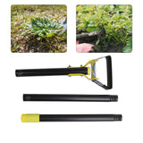 Garden Hula Hoe Adjustable Long Handle Loop Stirrup Hoe Stainless Steel Action Hoe for Gardening Weeding 3 Section