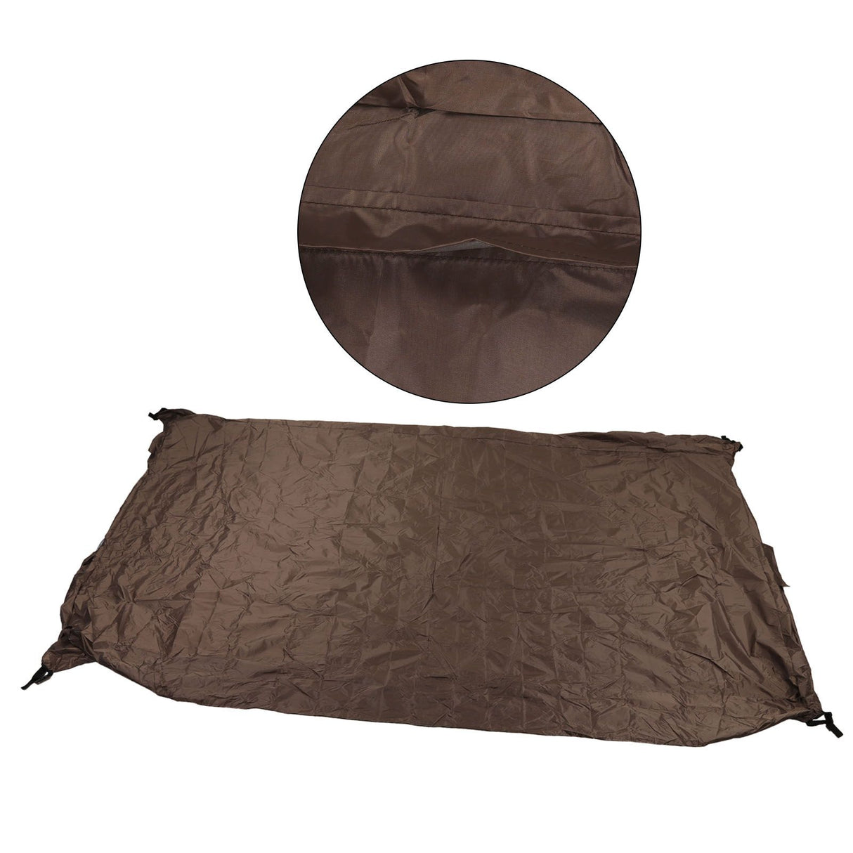 Ping Pong Table Cover Outdoor Waterproof Dustproof Silver Coating Table Tennis Cover for Courtyard Terrace Brown