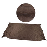 Ping Pong Table Cover Outdoor Waterproof Dustproof Silver Coating Table Tennis Cover for Courtyard Terrace Brown