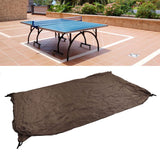 Ping Pong Table Cover Outdoor Waterproof Dustproof Silver Coating Table Tennis Cover for Courtyard Terrace Brown