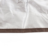 Ping Pong Table Cover Outdoor Waterproof Dustproof Silver Coating Table Tennis Cover for Courtyard Terrace Brown