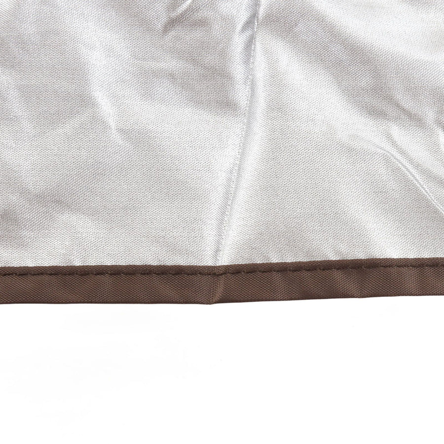 Ping Pong Table Cover Outdoor Waterproof Dustproof Silver Coating Table Tennis Cover for Courtyard Terrace Brown