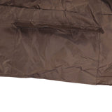 Ping Pong Table Cover Outdoor Waterproof Dustproof Silver Coating Table Tennis Cover for Courtyard Terrace Brown