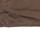 Ping Pong Table Cover Outdoor Waterproof Dustproof Silver Coating Table Tennis Cover for Courtyard Terrace Brown