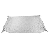 Ping Pong Table Cover Outdoor Waterproof Dustproof Silver Coating Table Tennis Cover for Courtyard Terrace Grey - Front View