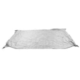 Ping Pong Table Cover Outdoor Waterproof Dustproof Silver Coating Table Tennis Cover for Courtyard Terrace Grey - Top-Down View