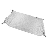 Ping Pong Table Cover Outdoor Waterproof Dustproof Silver Coating Table Tennis Cover for Courtyard Terrace Grey - Rear View