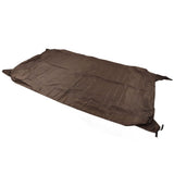 Table Tennis Table Dustproof Cover Courtyard Patio Rainproof Sun Protection Table Tile Cover Brown - Side View