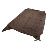 Table Tennis Table Dustproof Cover Courtyard Patio Rainproof Sun Protection Table Tile Cover Brown - Top-Down View