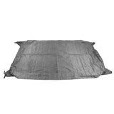 Table Tennis Table Dustproof Cover Courtyard Patio Rainproof Sun Protection Table Tile Cover Grey - Rear View
