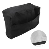 Welding Machine Canopy Waterproof 190T Silver Plated Polyester Taffeta UV Proof Welder Dust Cover for Garden Balcony 50x25x31cm/19.7x9.8x12.2in Black