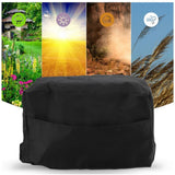 Welding Machine Canopy Waterproof 190T Silver Plated Polyester Taffeta UV Proof Welder Dust Cover for Garden Balcony 50x25x31cm/19.7x9.8x12.2in Black