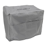 Welding Machine Canopy Waterproof 190T Silver Plated Polyester Taffeta UV Proof Welder Dust Cover for Garden Balcony 50x25x31cm/19.7x9.8x12.2in Grey - Top-Down View