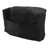 Welding Machine Canopy Waterproof 190T Silver Plated Polyester Taffeta UV Proof Welder Dust Cover for Garden Balcony 47x28x37cm/18.5x11.0x14.6in Black - Rear View