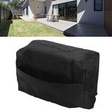 Welding Machine Canopy Waterproof 190T Silver Plated Polyester Taffeta UV Proof Welder Dust Cover for Garden Balcony 47x28x37cm/18.5x11.0x14.6in Black